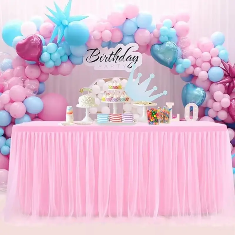 Table skirt tutu skirt tablecloth, 4 meter*70cm