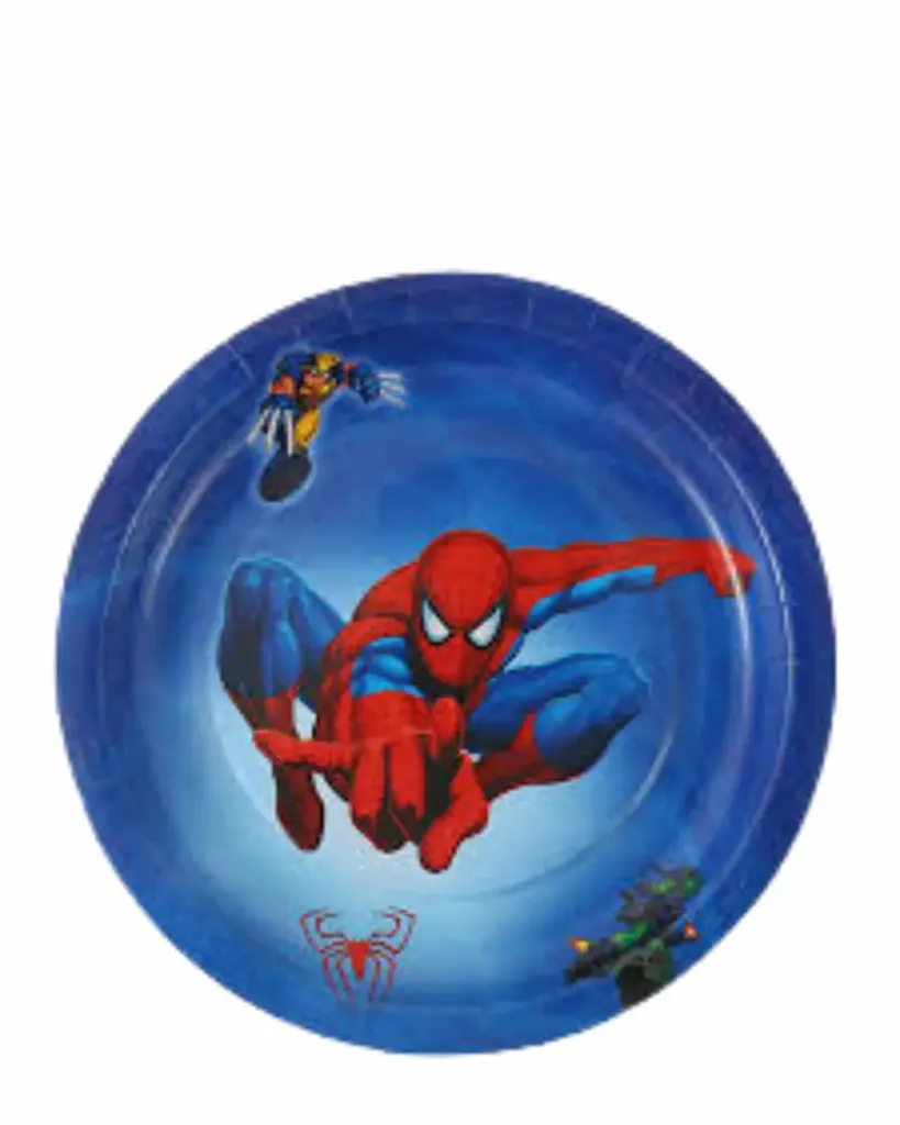 Spiderman carton plates 23cm