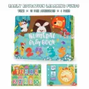 My Preschool Numeral Busy Book, a Montessori-inspired interactive quiet and sticker activity book designed for early childhood learning