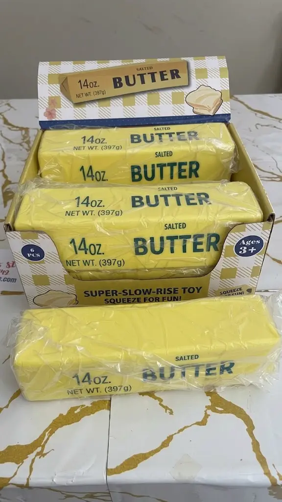 Slow-rising  block of salted butter squishy toy big size 24*6*6cm