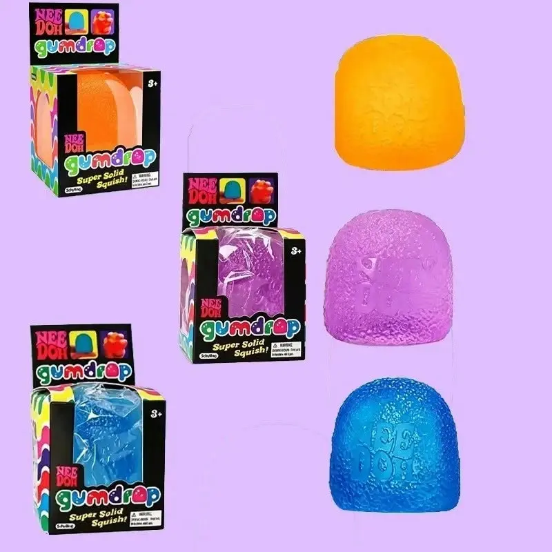 NeeDoh Gumdrop, a textured, candy-shaped sensory fidget