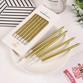 Candles * 6 pieces (gold)