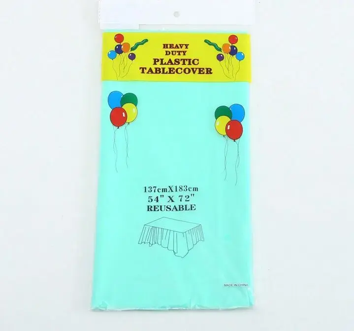 Table cover reusable aqua