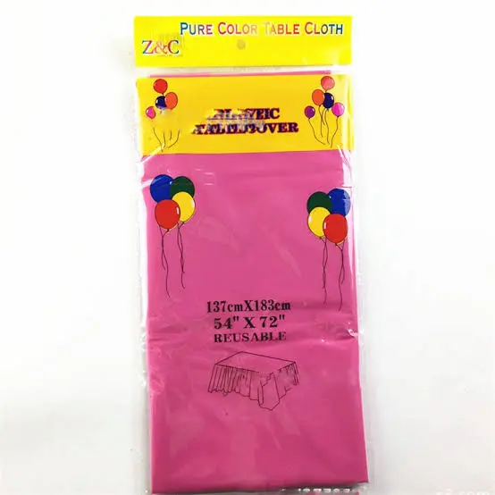 Table cover reusable fuchsia color