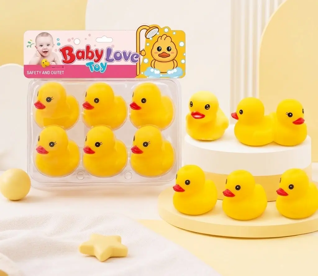 Baby Love Yellow Rubber Ducks Set (Pack of 6)