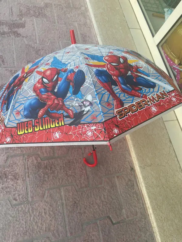 Spider-Man themed children's dome umbrella