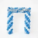 Balloon arch kit, size 1.8*1.2meter. These kits are used for decorations at weddings, birthdays, and baby showers. With blue Balloons and pump. 148 piece