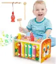 lion beats ground mouse toy