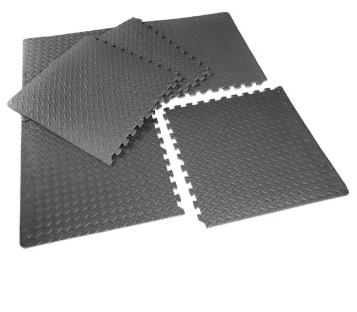 Puzzle mat 65*65cm thickness 1.5cm pack of 4 pieces Dark gray color
