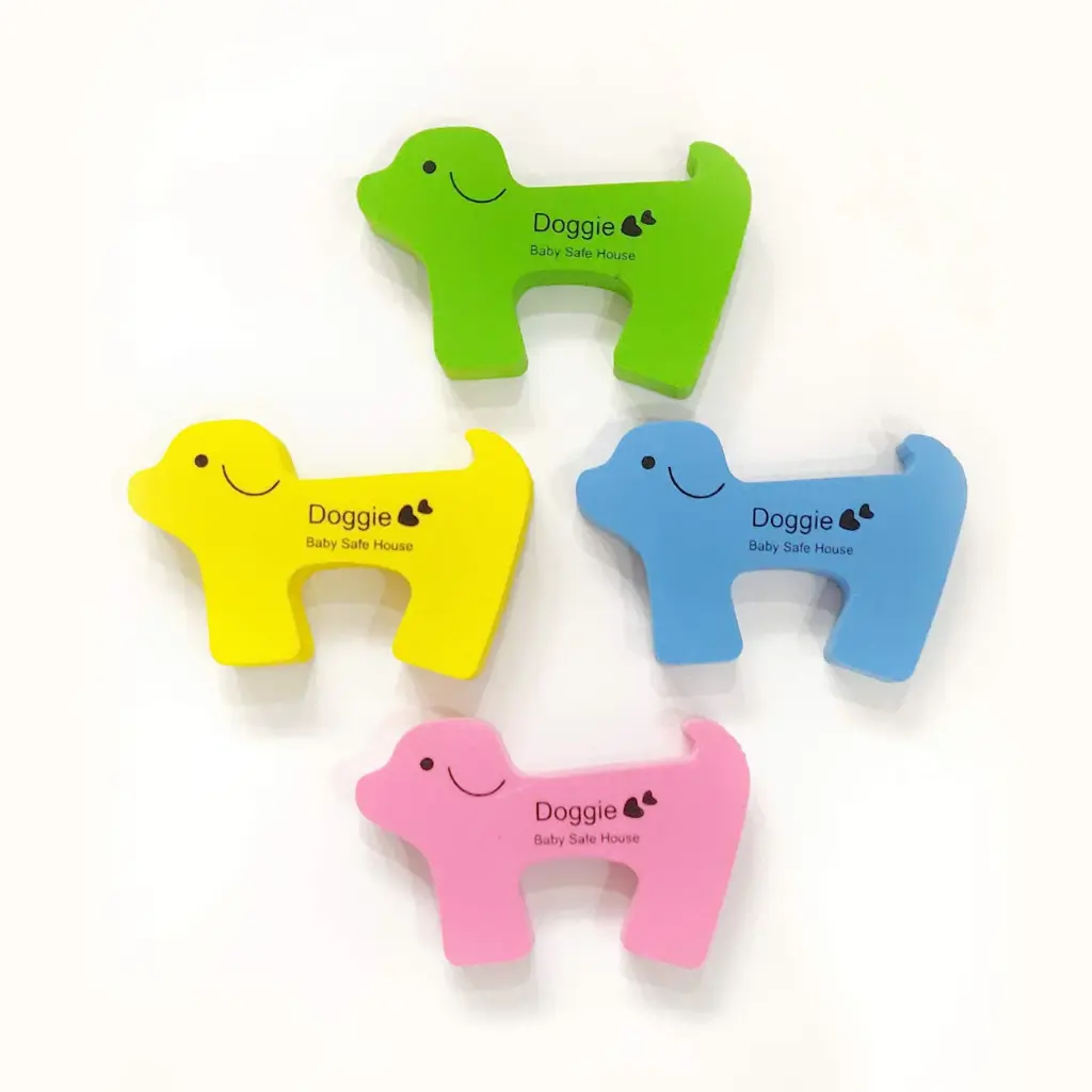 Baby door stopper protection card of 2 pieces