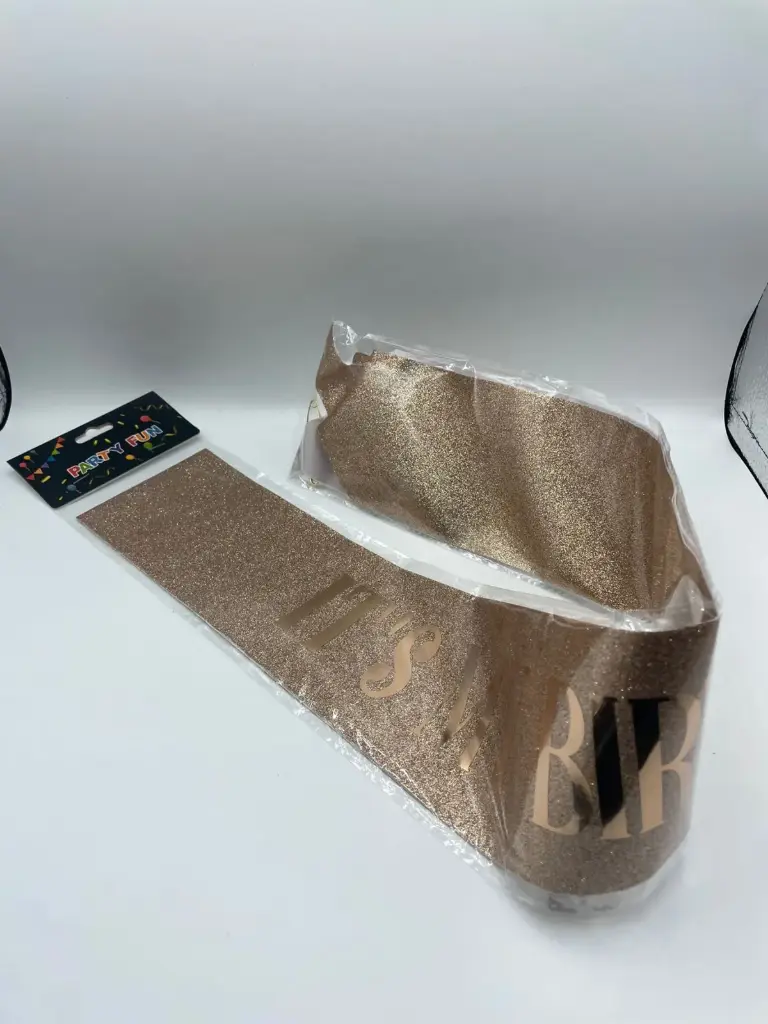 sash Happy Birthday (gold)