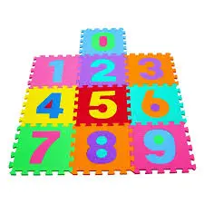 Eva foam numbers play mat 10 pieces each piece 30*30cm