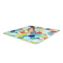 Foldable Soft Foam Play Mat, Baby Play Mat for Tummy Time Multicolor Foam Mat 150*150cm