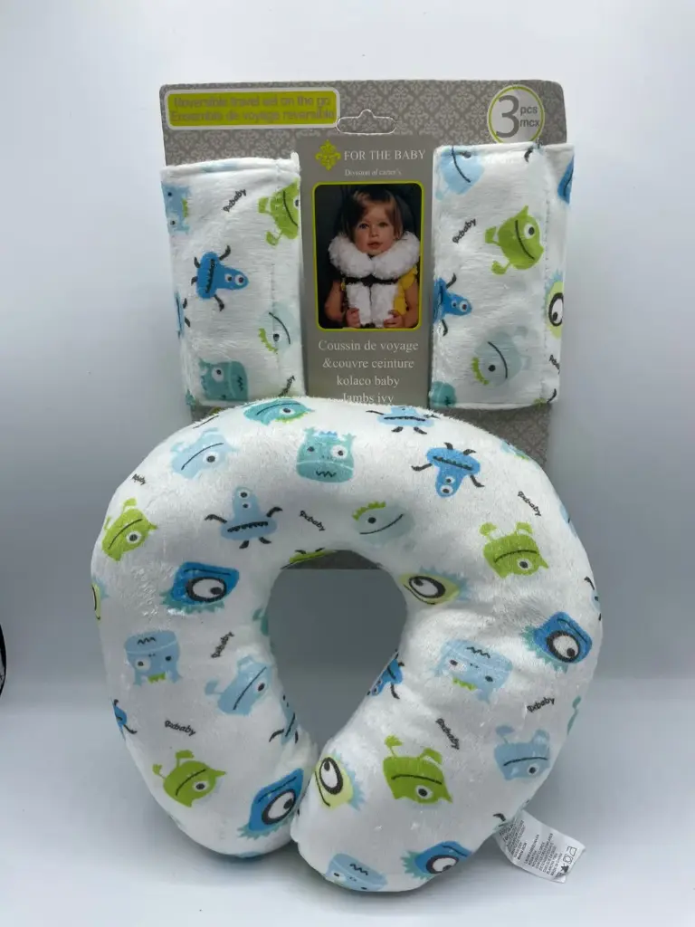 Baby Travel pillow with seat belt covers