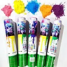 Color smoke confetti