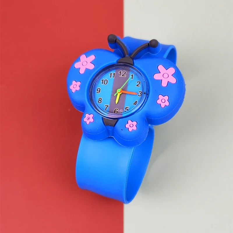 Silicone Wrist Watch Boys Girls Children Kids Gift  (Blue)