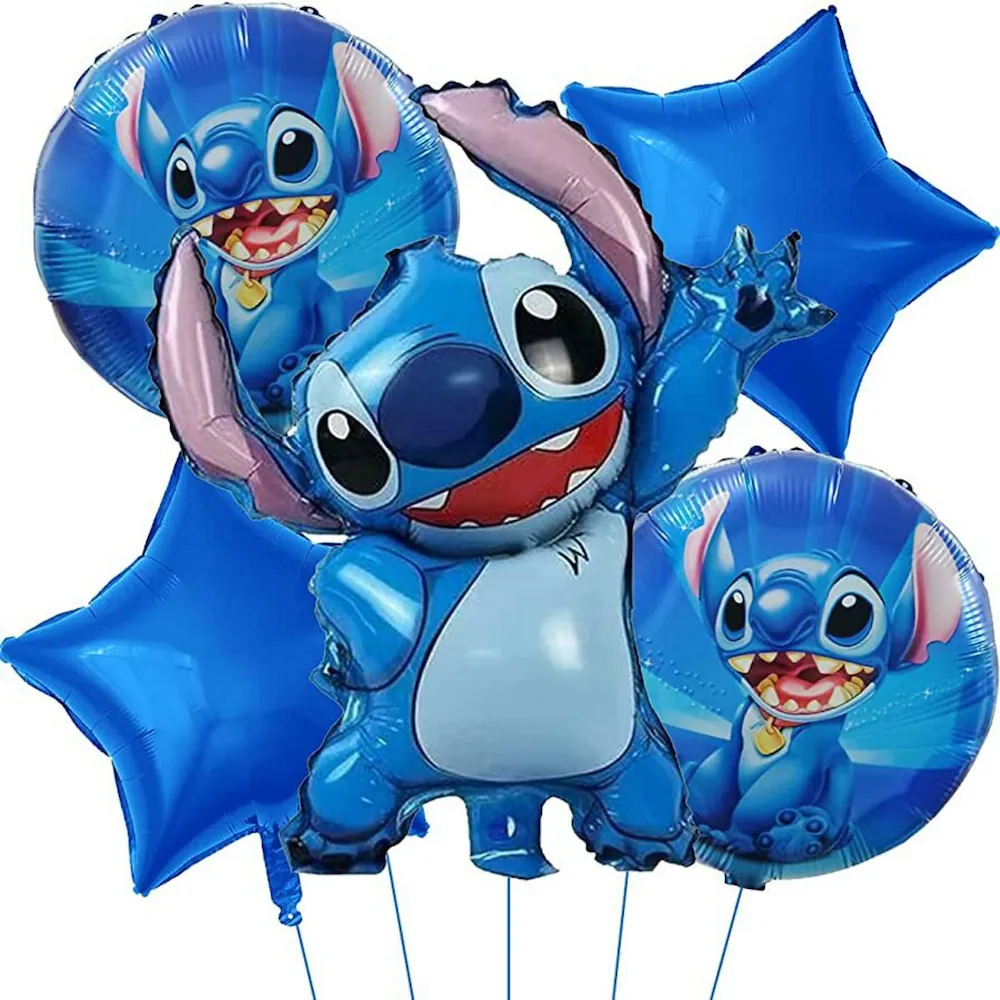 Stitch Birthday theme Blue  (set foil balloons)