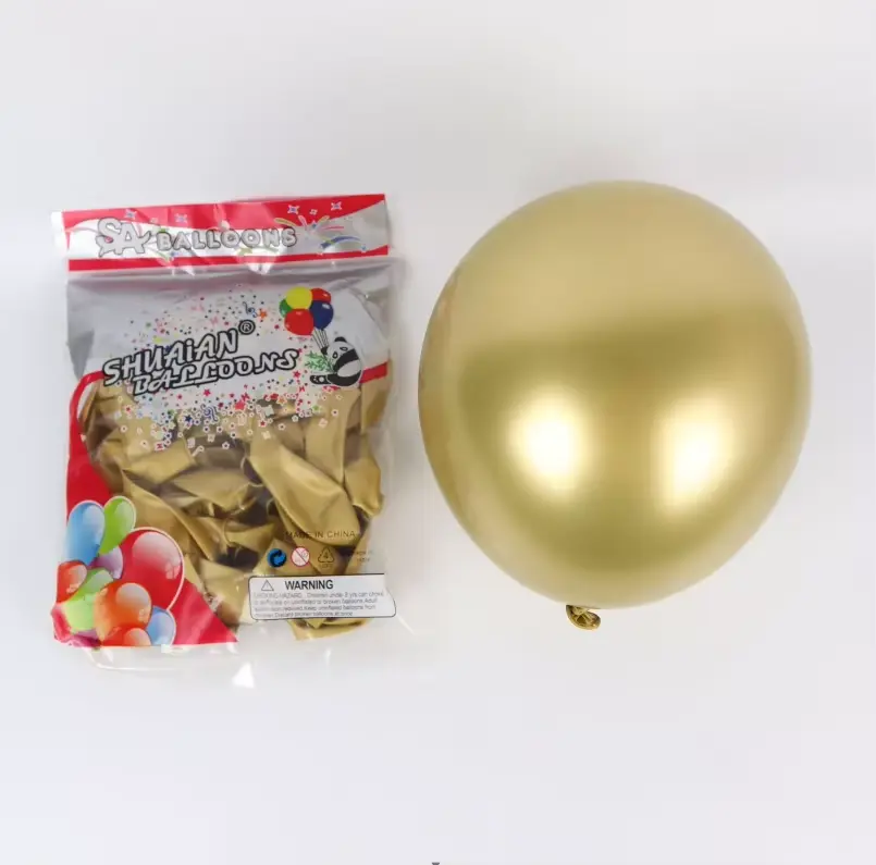 chrome balloons*50 size 12 inch (gold)