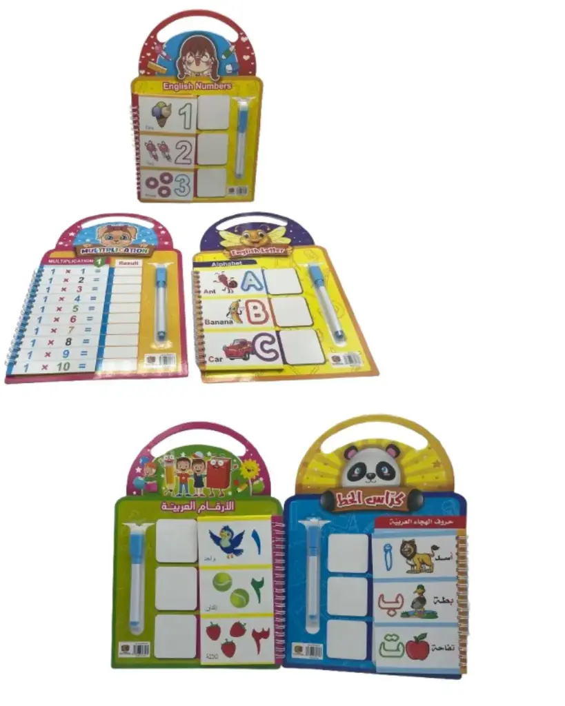 Reusable book with pen