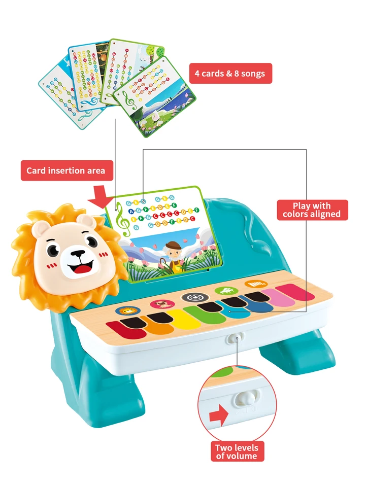 Multifunctional music toy Lion Touch Playing Piano Toy