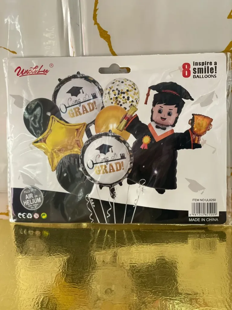 Graduation set Balloons 7 pieces