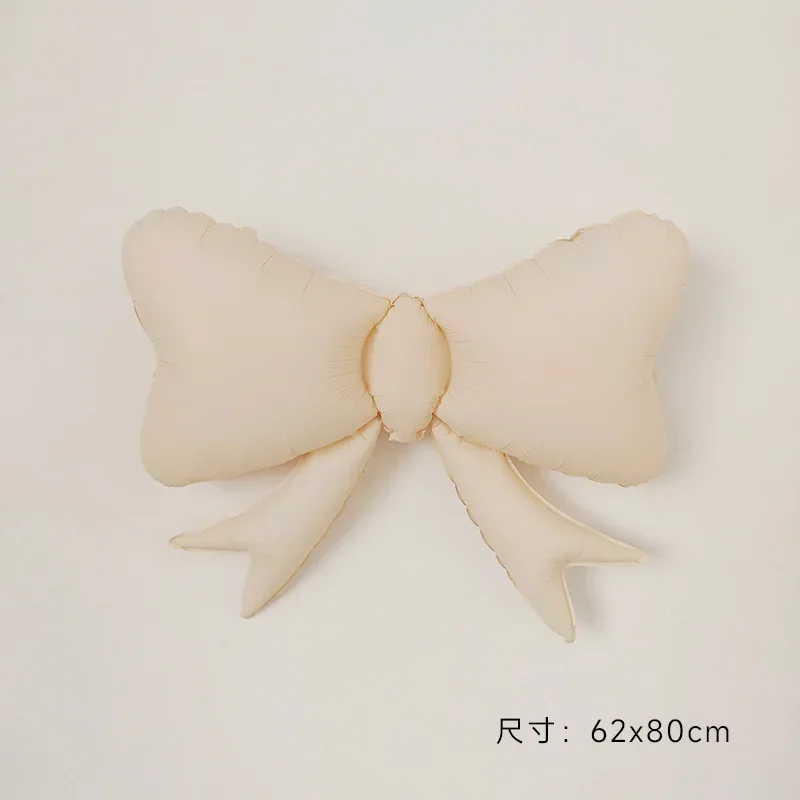 Bow foil balloon (Beige)