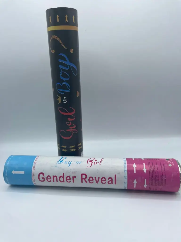 Gender reveal popper 30cm (Blue)