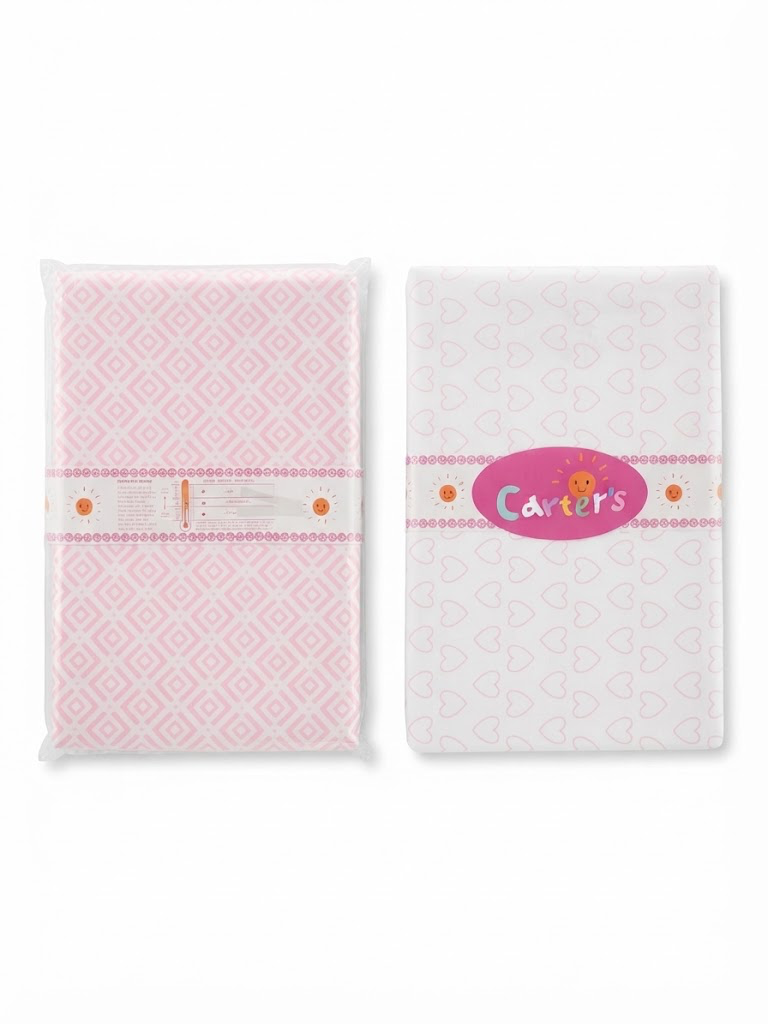 Baby bed cover sheet 100% cotton pack of 2 different pieces size:140*90cm