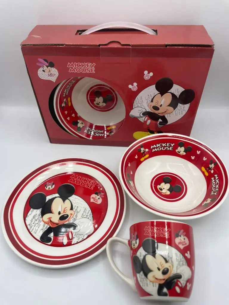Mickey Mouse-themed dinnerware set