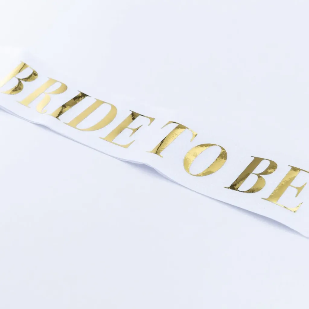 [6903912300715] Bride to be sash white new