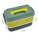 Tedemei lunch box, 2-compartment insulated boxes suitable for school, office, or travel. 