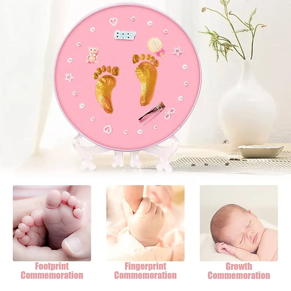 Clay Handprint and Footprint Kit for Newborn Baby Girl