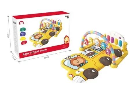 Bus piano play mat