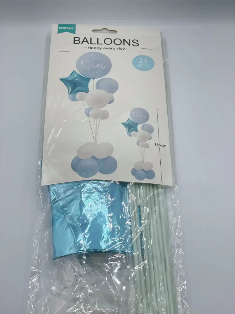 Stand Balloons with balloons 165cm Blue and white