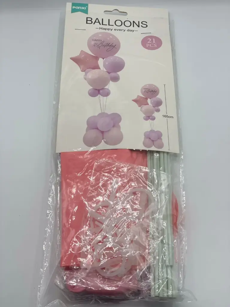 Stand Balloons with balloons 165cm pink
