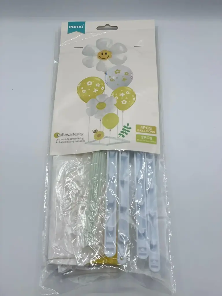 Daisy flower balloon stand