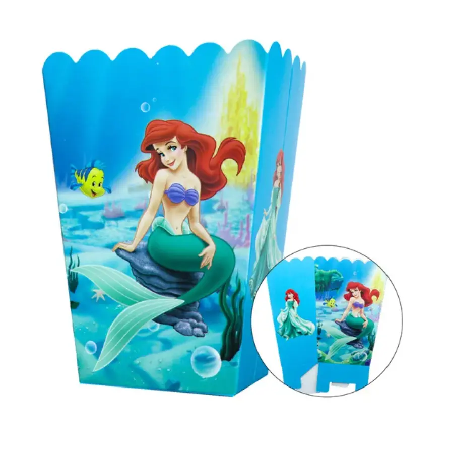6 pcs mermaid popcorn