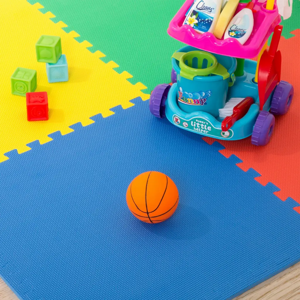 Multicolor eva puzzle mat piece 60*60cm Thickness 0.8 cm/pack of 4 pieces