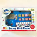 Funny bus piano, Creative Multifunctional Learning Piano Game With Train Shaped And Teach Animals Sounds Add More Entertaining For Kids - Multi Color
