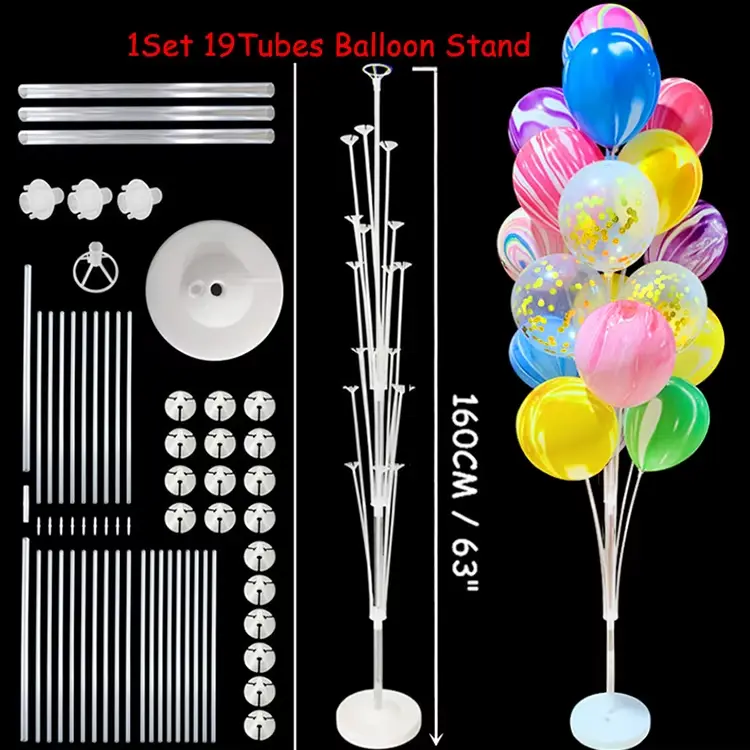 160cm tall balloon stand kit 19 tubes