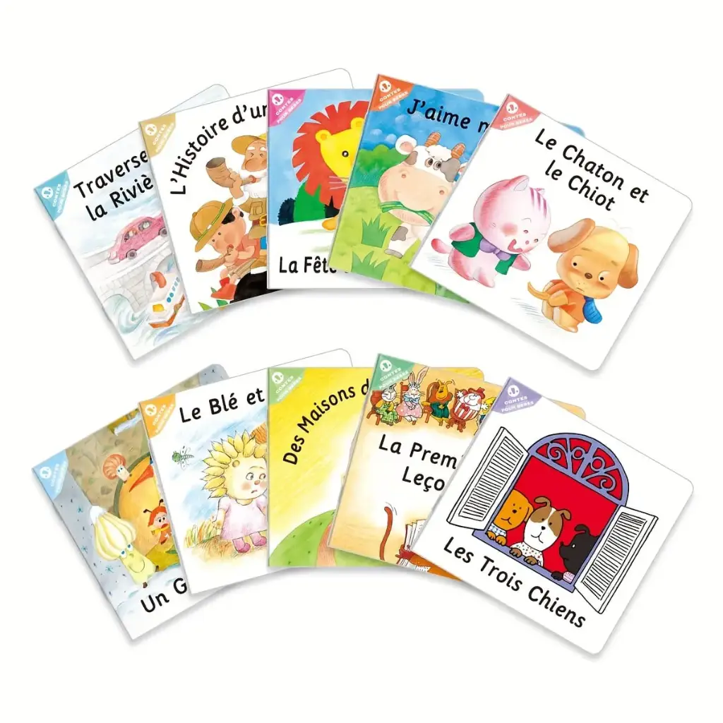  French baby storybooks, set of 10 stories