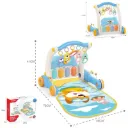 Huanger - 2-In-1 Baby Piano Playmat w/ Music & Walker