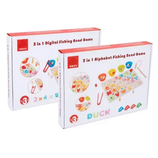 3 in 1 Fishing bead game
