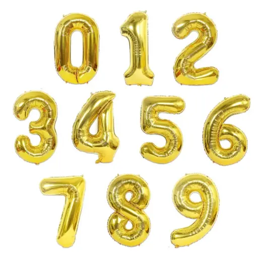 Foil number balloon size 32 inch
