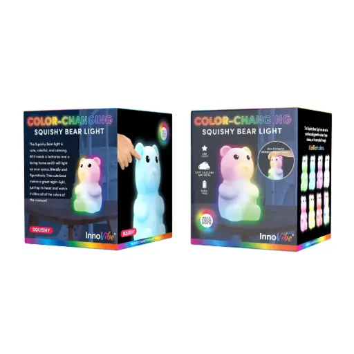 color squishy bear light