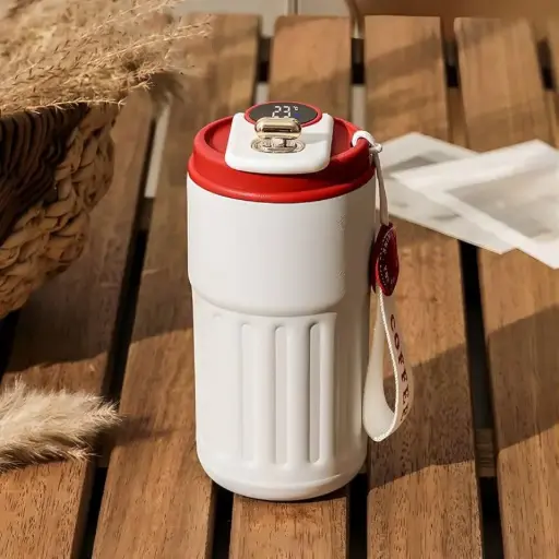 Stainless steel 304 Mug with temperature display 300ml