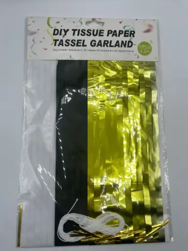 Paper tassel garland 4 meter