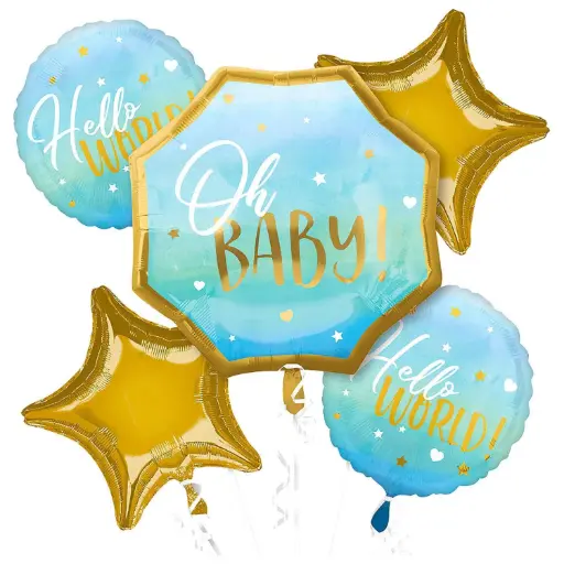 oh baby balloon set 5 foil