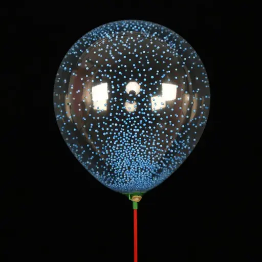 Transparent 12 inch balloon with foam balls inside