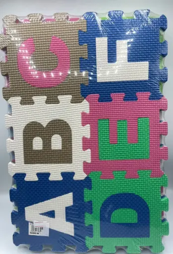 Alphabet and Number Floor EVA Mats, 36 pieces each piece 15*15cm
